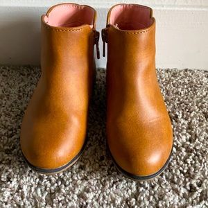 Toddler tan booties